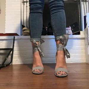 Guess gingham heels